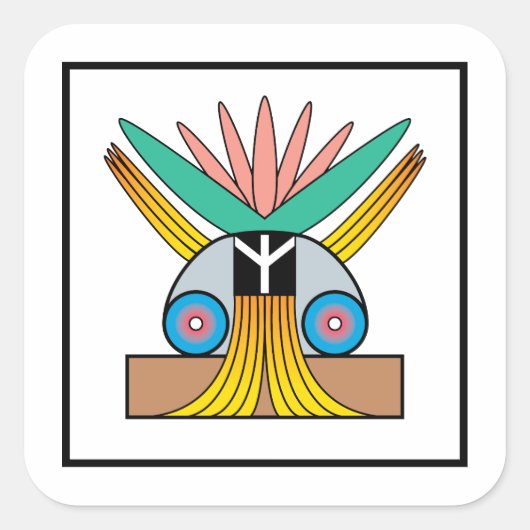 Sticker du symbole de paix de Salome (Devant)