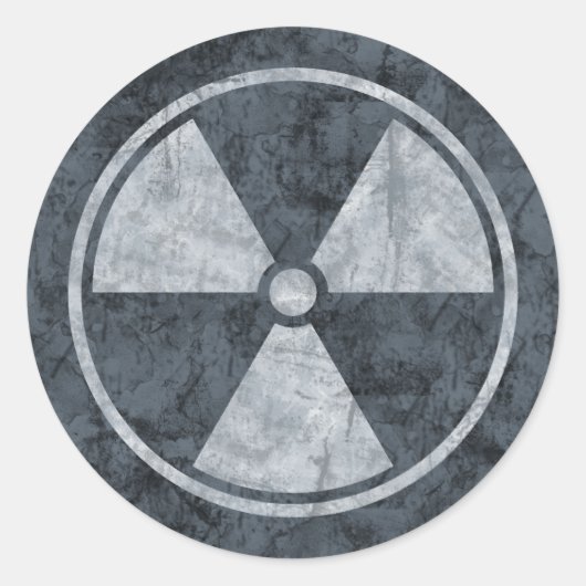 Sticker du symbole de rayonnement en détresse (Devant)