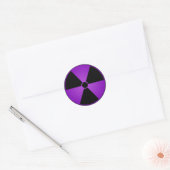 Sticker du symbole de rayonnement violet (Enveloppe)