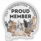 Sticker du système de distribution de chats (Devant)