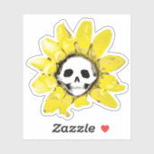 Sticker du Tournesol crânien (Feuille)