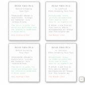 Sticker Duas pour Iftar casser le jeûne du Ramadan (Devant)