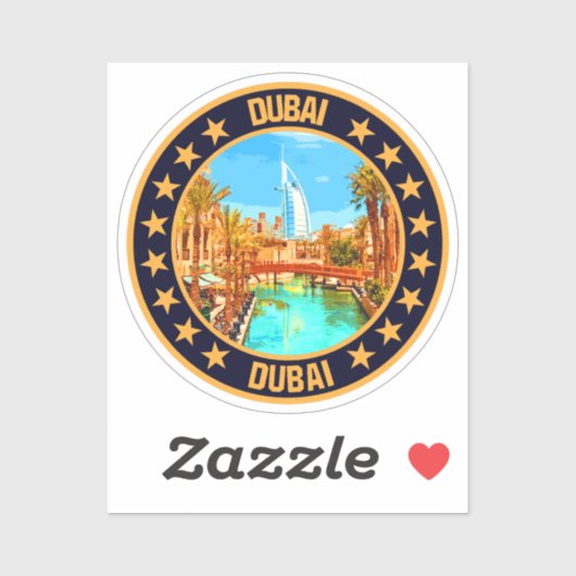 Sticker Dubaï (Feuille)