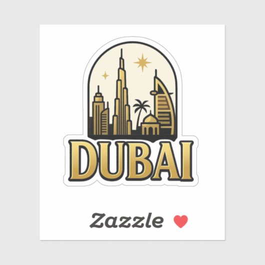 Sticker Dubaï (Feuille)