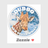 Sticker Dubbo, Nouvelle-Galles du Sud (Feuille)