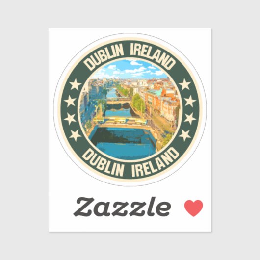 Sticker Dublin (Feuille)