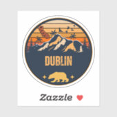 Sticker Dublin, Californie (Feuille)