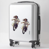 Sticker Dubman fait du design : Jésus sur roues, envoyé du (Sur valise)