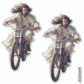 Sticker Dubman fait du design : Jésus sur roues, envoyé du (Devant)