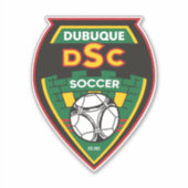 Sticker Dubuque Soccer Club Car Decal (Devant)