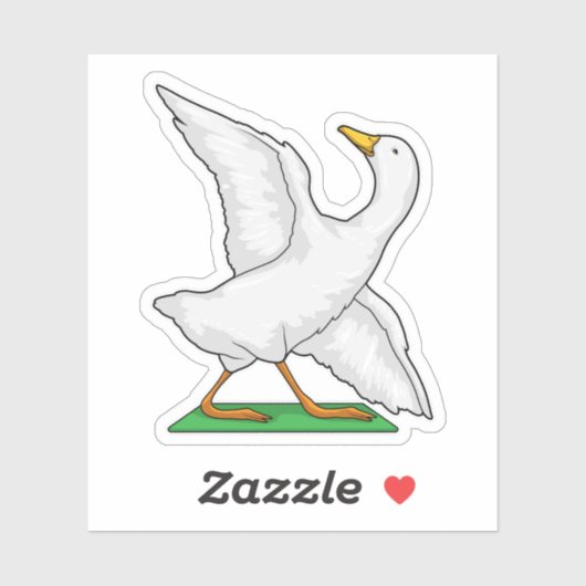 Sticker Duck Yoga Méditation Fitness (Feuille)