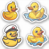Sticker Duckies en caoutchouc Stiickers (Devant)
