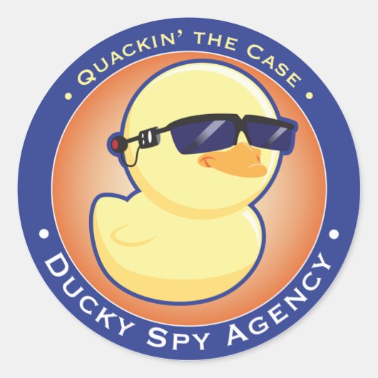 Sticker Ducky Spy Agency (Devant)