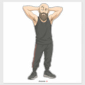 Sticker DuDe Stance Relaxée (Feuille)