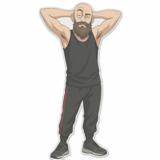 Sticker DuDe Stance Relaxée (Devant)