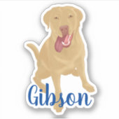Sticker Dudley Labrador (Devant)