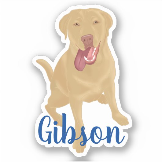 Sticker Dudley Labrador (Devant)