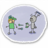 Sticker Duel Comic Book Style (Devant)