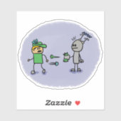 Sticker Duel Comic Book Style (Feuille)