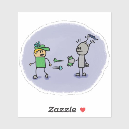 Sticker Duel Comic Book Style (Feuille)