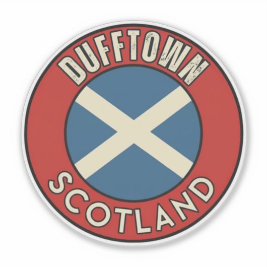 Sticker Dufftown, Écosse (Devant)