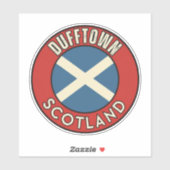 Sticker Dufftown, Écosse (Feuille)