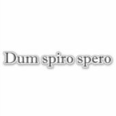 Sticker dum spiro spero (Devant)
