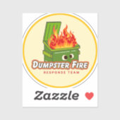 Sticker Dumpster Fire Response Team (Feuille)