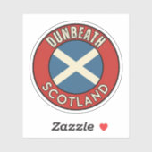 Sticker Dunbeath, Écosse (Feuille)