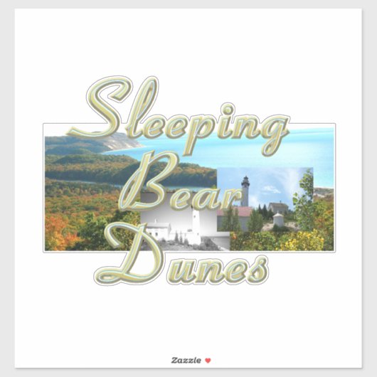Sticker Dunes d'ours endormi ABH (Feuille)