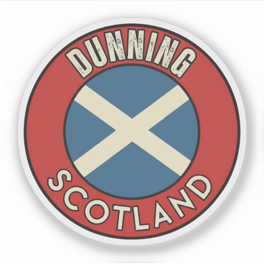 Sticker Dunning, Écosse (Devant)
