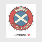 Sticker Dunoon, Écosse (Feuille)