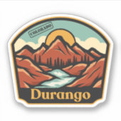 Sticker Durango, Colorado (Devant)