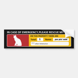 Sticker d'urgence (chat)
