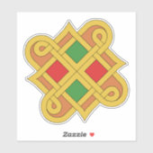 Sticker Durrow Knotwork 2016 Rouge et Vert (Feuille)