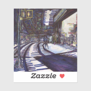 Sticker Dusting the Piano