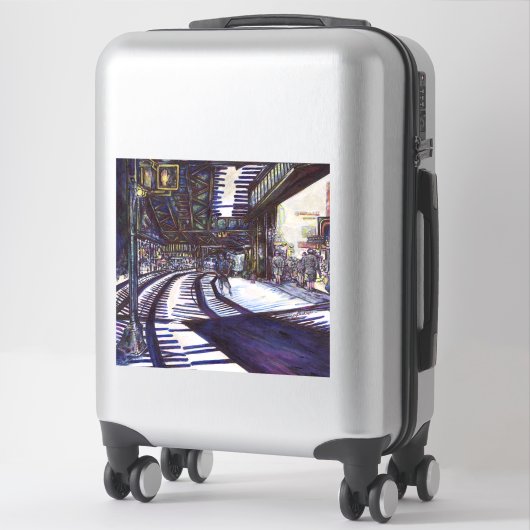 Sticker Dusting the Piano (Sur valise)