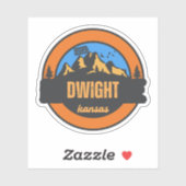 Sticker Dwight, Kansas (Feuille)