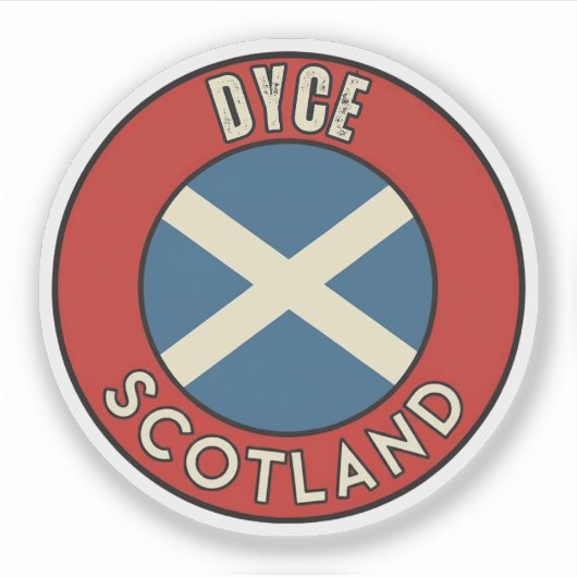 Sticker Dyce, Écosse (Devant)
