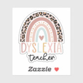 Sticker Dyslexie Enseignant Arc en ciel, Dyslexie Sensibil (Feuille)
