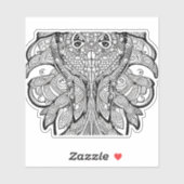 Sticker E.J. Calmar d'or Vinyle amovible (Feuille)