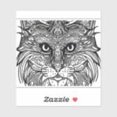 Sticker E.J. Gold Cub Face Vinyle amovible (Feuille)