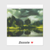 Sticker E.J. Meadows or de Vinyl amovible sérénité (Feuille)