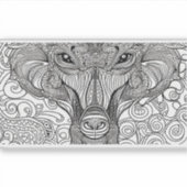 Sticker E.J. Or Monkey Face Vinyle amovible (Devant)