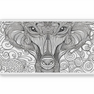 Sticker E.J. Or Monkey Face Vinyle amovible