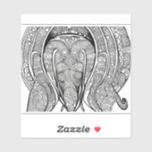 Sticker E.J. Or Visage Dolphin Vinyle amovible (Feuille)