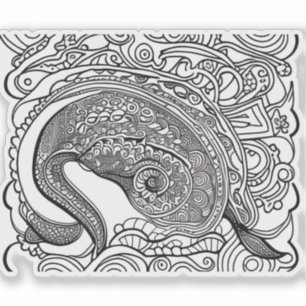 Sticker E.J. Peacock or Vinyl amovible