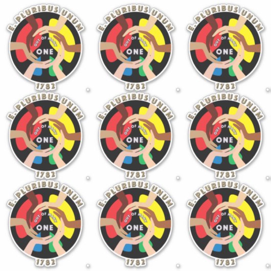 Sticker E. Pluribus Unum (Devant)