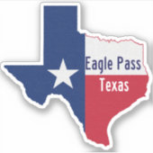 Sticker Eagle Pass Texas (Devant)