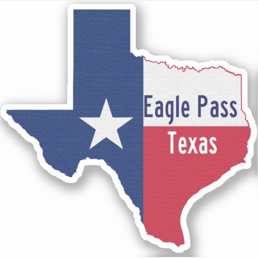 Sticker Eagle Pass Texas (Devant)